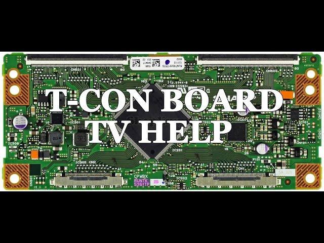 LCD TV Repair Tutorial - T-Con Board Common Symptoms & Solutions - How to Replace T-Con Board