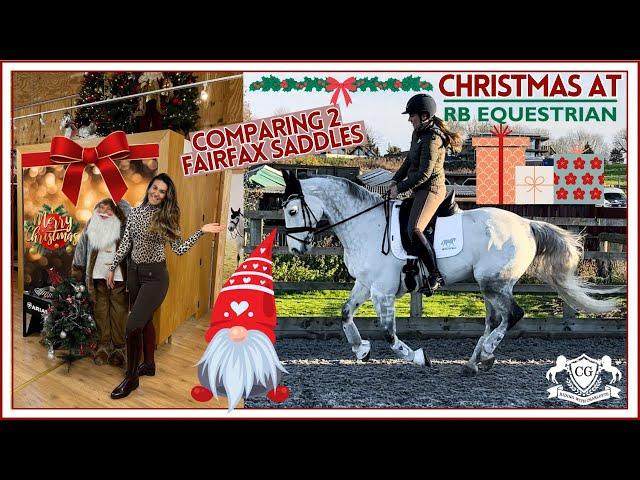 BEST TACK SHOP TOUR EVER - CHRISTMAS AT RB EQUESTRIAN + TRYING 2 SADDLES  |AD| Riding with Charlotte