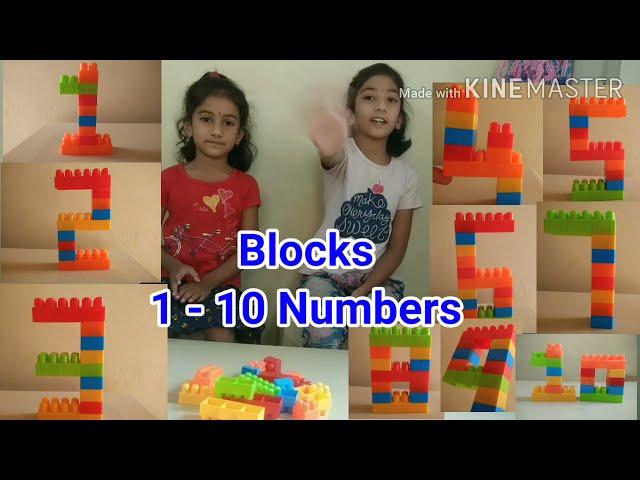 How to make a 1 - 10  Numbers with Building Blocks || Prajna Nithya ||