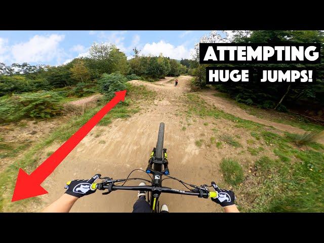 ATTEMPTING THE BIGGEST JUMPS IN THE BIKEPARK!