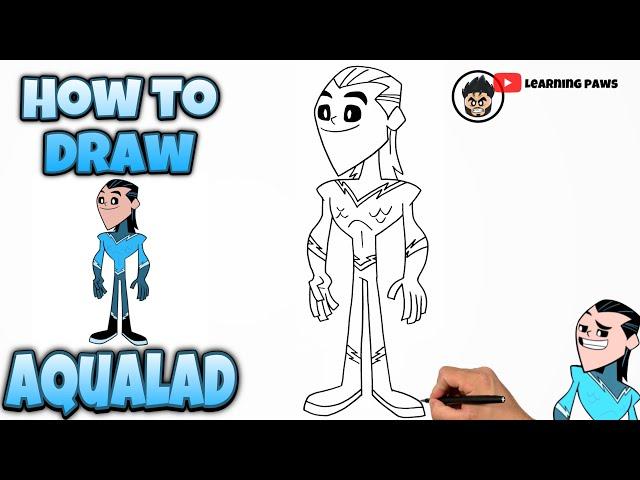 How To Draw AQUALAD | TEEN TITANS GO #art #drawing #teentitansgo #aqualad