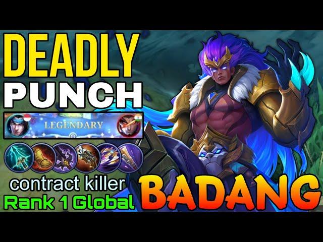 Monster Badang Legendary Deadly Punch - Top 1 Global Badang by contract killer - Mobile Legends