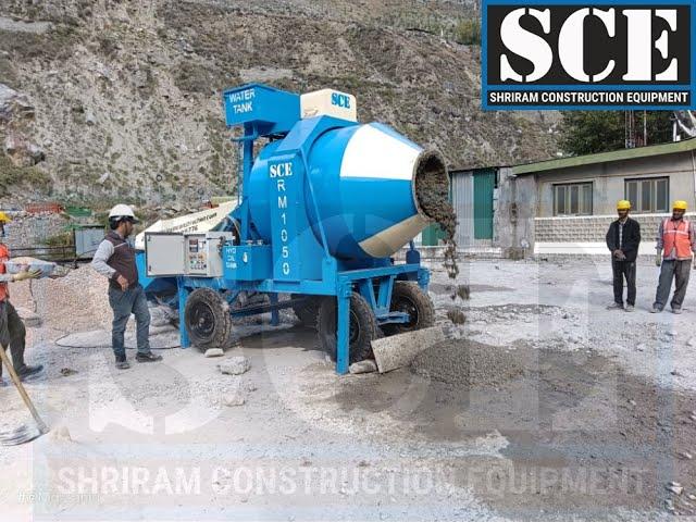 REVERSIBLE CONCRETE DRUM MIXER | MINI MOBILE BATCHING PLANT SHRIRAM