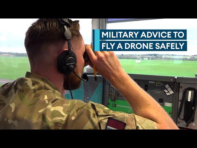 The rules for flying a drone in airspace near to military bases