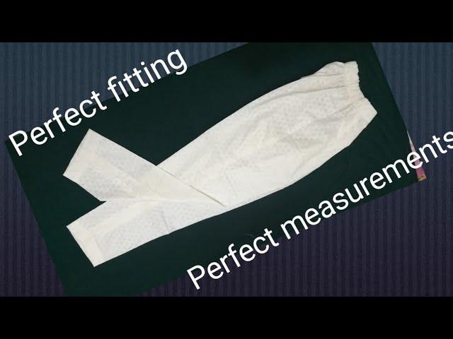 Ladies trouser || straight pants cutting and stitching tutorial