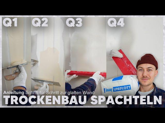 TROCKENBAU Q1-Q4 spachteln einfach erklärt (die BESTE ANLEITUNG die du anschauen kannst) ‍️