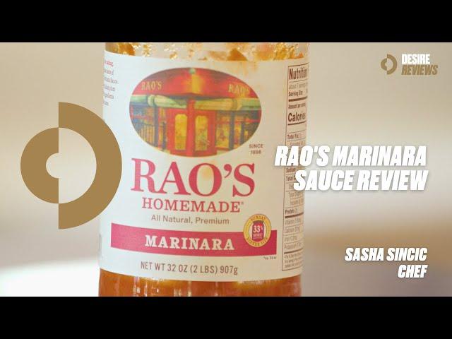 Rao's Marinara Sauce Review with Chef Sasha Sincic