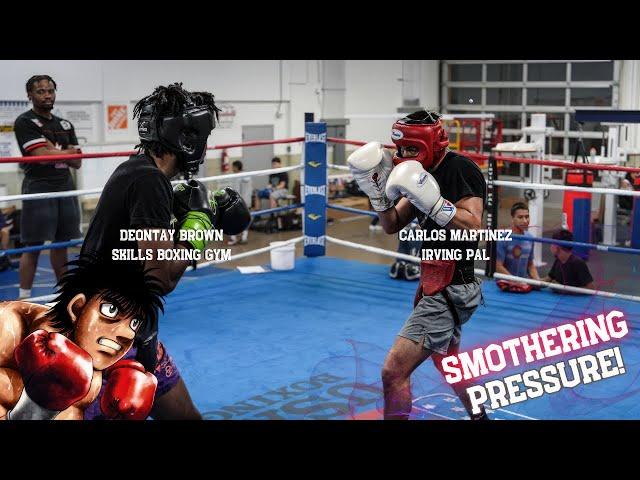 END IT! Amateur Boxer SWARMS Strong Opponent In Sparring!