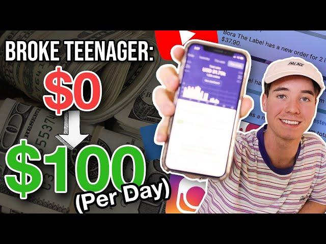 TOP 3 Ways to Make $100 PER DAY As A Broke Teenager (2020)