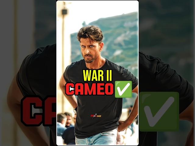 WAR ll Cameo.  #war #war2 #hritikroshan #spy #yrf #movie  #bollywood #ytshorts