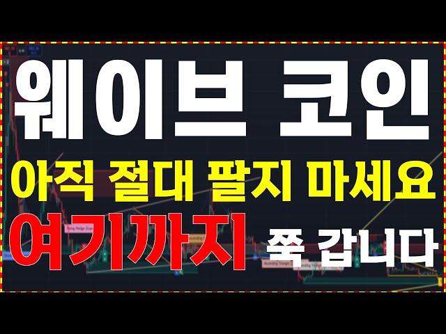 [웨이브 코인] 아직 절대 매도하지 마세요. "여기까지" 쭉 갑니다.   大 불장을 준비하세요.  ️매매 시 절대 시청!!️