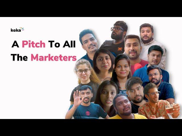 A Pitch To All The Marketers