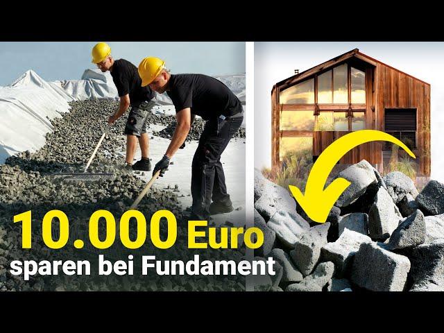 Ökologisches Fundament spart 10.000€? Wie geht das? Schaumglasschotter Gründung fachgerecht  | Sebb