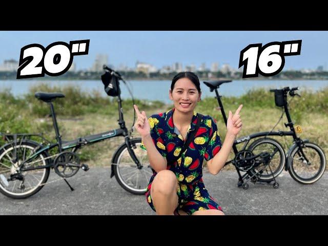 Folding Bike Wheel Size - 16-inch vs 20-inch (Mobot Royale VS Dahon Mariner)