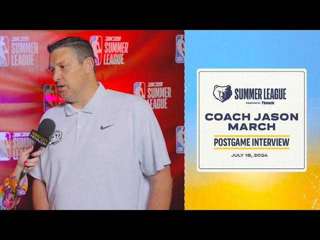 Coach Jason March on Grizzlies vs. Pelicans