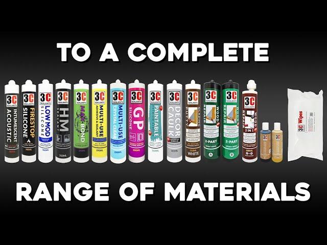 3C Sealants Product Range - About Us - 50 Years of Experience