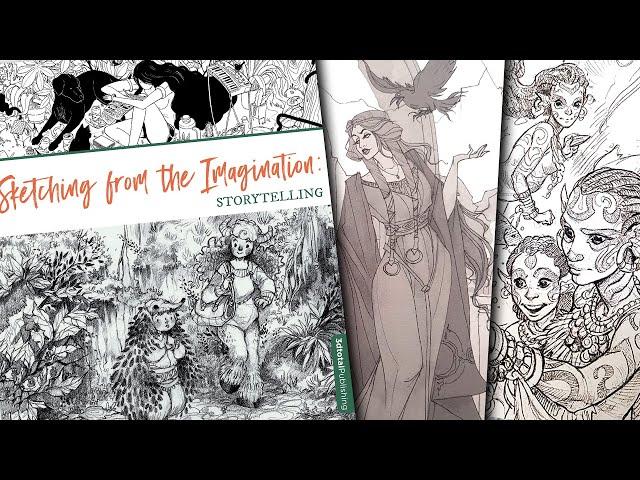 Sketching From the Imagination Storytelling art book preview 3D Total publishing