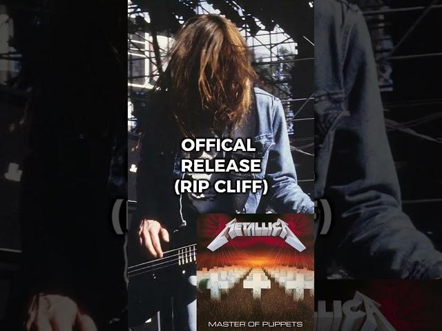 JAMES RIFF TAPE VS OFFICIAL RELEASE (ORION) #metal #metallica #rock #rockmusic #cliffburton #orion