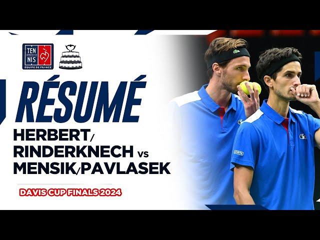  RÉSUMÉ Herbert/Rinderknech vs Mensik/Pavlasek | Davis Cup Finals 2024