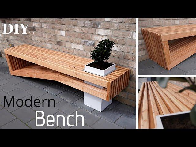 Modern Bench DIY/ Gartenbank selber bauen/ Easy Outdoor Bench/ Bank aus Holz bauen/Sitzbank/лавка