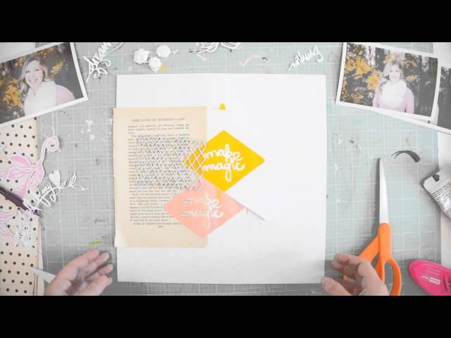 Dream Big Scrapbooking Process Video by Wilna Furstenberg