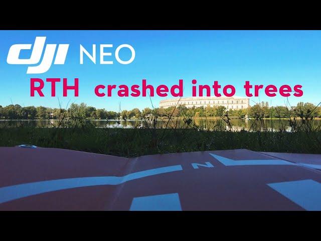 DJI Neo lost control with RC 2 Controller. RTH crashed into trees (RIP little Neo)