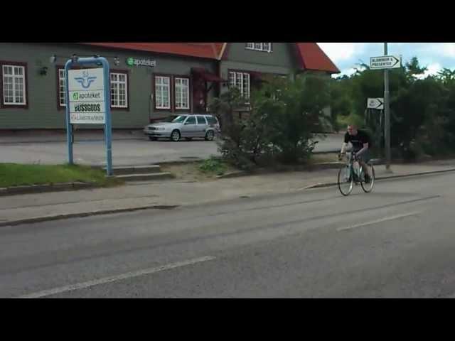 Bike with DIY jet engine in Bräcke, Jämtland (Northern Sweden)