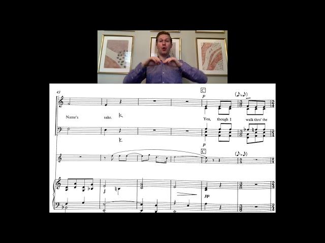 The Lord Is My Shepherd (Rutter, from Requiem) - Bass practice