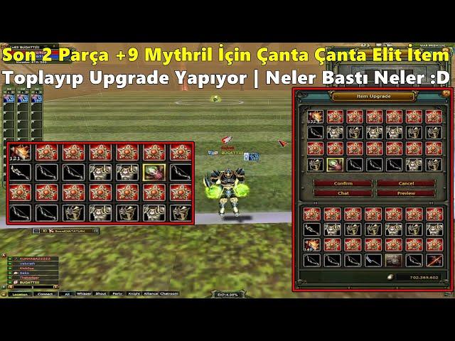 Gaeikhoos - Charındaki Son 2 Parça +9 Myhtril İçin Çanta Çanta İtemle Upgrade Yapıyor! Knight Online