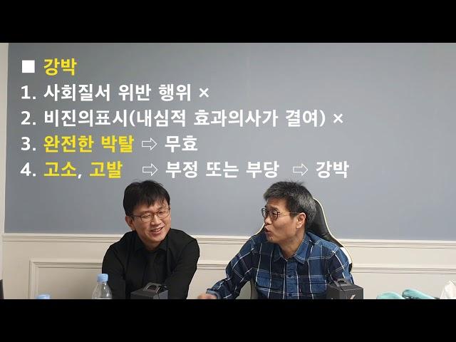 민법 사기, 강박에 의한 의사표시