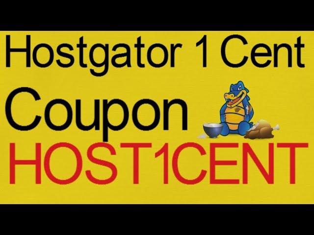 Hostgator 1 Cent Coupon