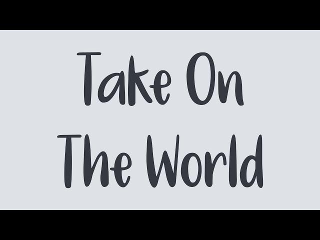 Take On The World font by Kimberly Geswein