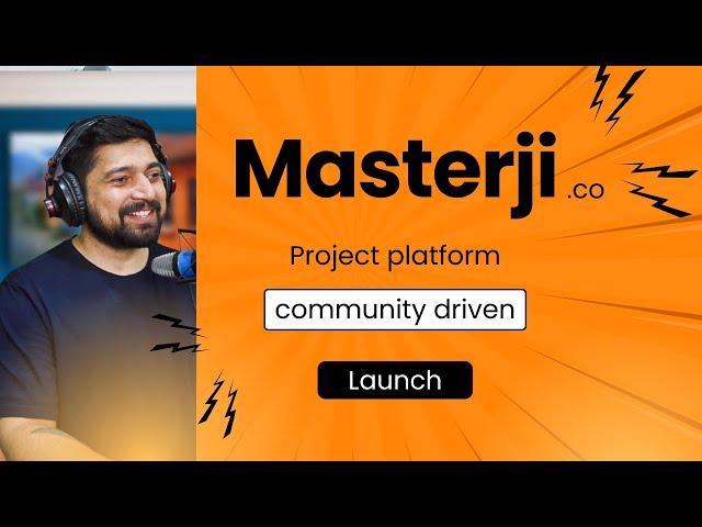 Launching Masterji Platform for coding projects with code reviews