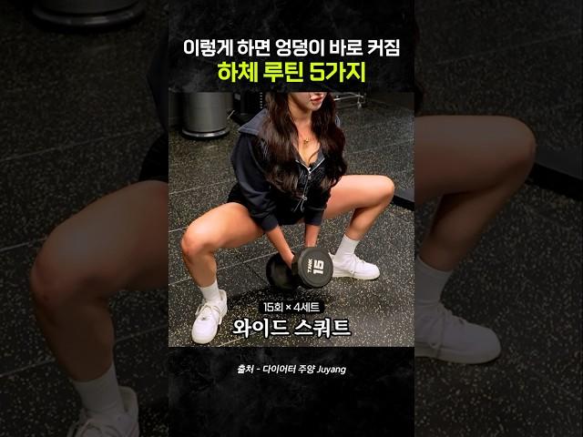 엉덩이 바로 커지는 근본 하체 루틴 5가지! #다이어트 #하체루틴 #엉덩이운동