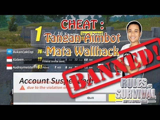 CAKCOP DIBANNED ??! NGECHEAT?! - Rules of Survival Indonesia