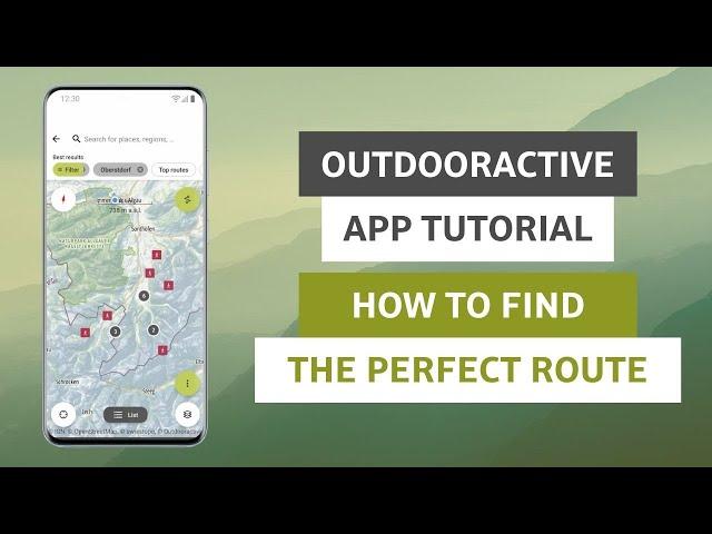 How to use the Route Finder on the Outdooractive App - iOS & Android App Tutorial