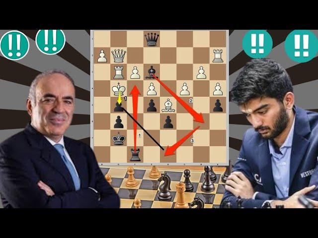 Sacrifice Chess Game : 51 | Gukesh D vs Garry Kasparov | #chess #chesspuzzle #games