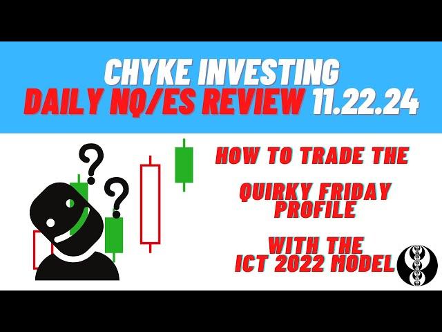 DAYTRADING FUTURES USING ICT CONCEPTS | HOW TO TRADE QUIRKY FRIDAYS