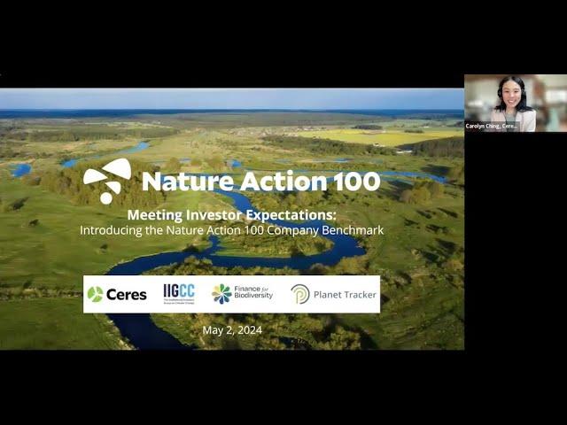 Meeting Investor Expectations: Introducing the Nature Action 100 Company Benchmark