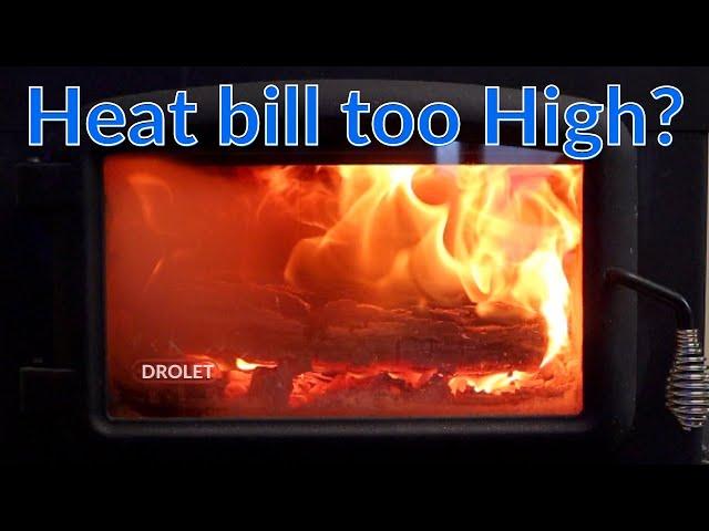 How we heat our house in Minnesota with a Drolet HT 2500 wood stove.