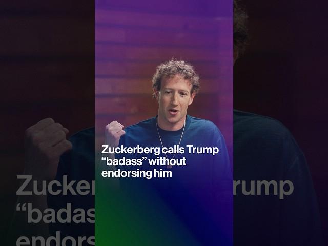 Zuckerberg Calls Trump ‘Badass’ Without Endorsing Him