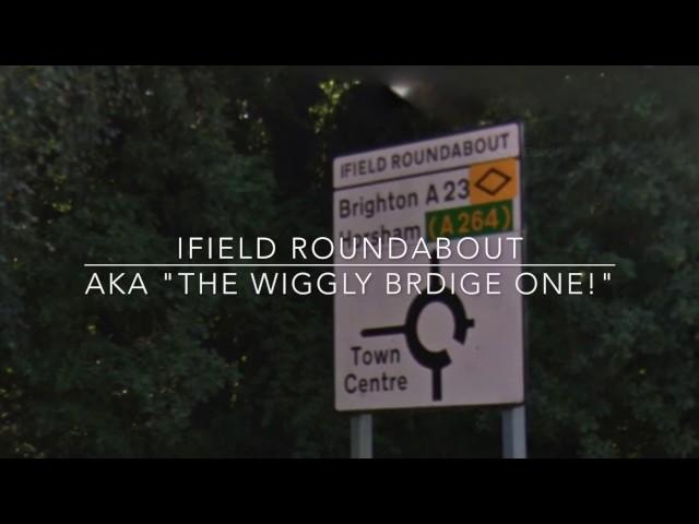 Ifield Roundabout - aka "the wiggly bridge one"!