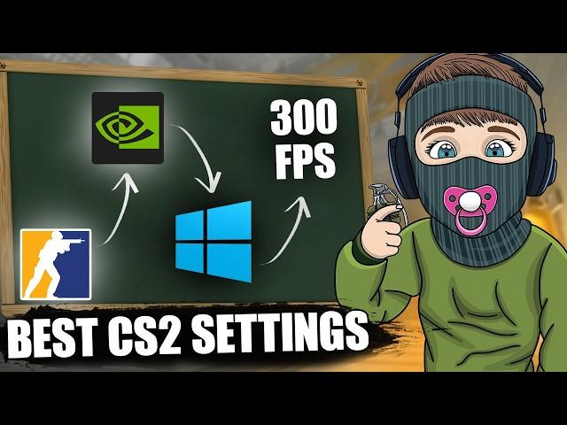 The Newest CS2 Settings for MAX FPS | Set Up Your PC As A Pro! (2025)