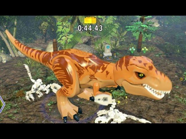 LEGO Jurassic World - Jurassic Park 3 Hub 100% Guide #1 - Spinosaurus Territory & InGen Compound