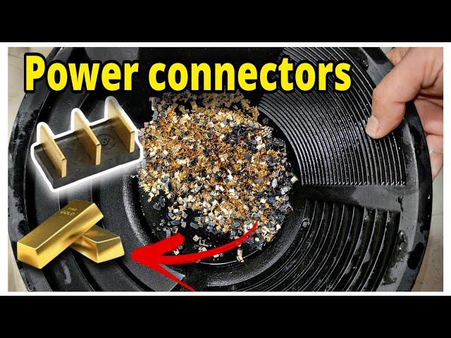 Gold recovery from Cellphone battery connector pins