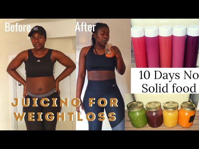 JUICING FOR WEIGHTLOSS |*10 Days Juice Fast | RECIPES & Shocking RESULTS | Really Worth It?| Lualih