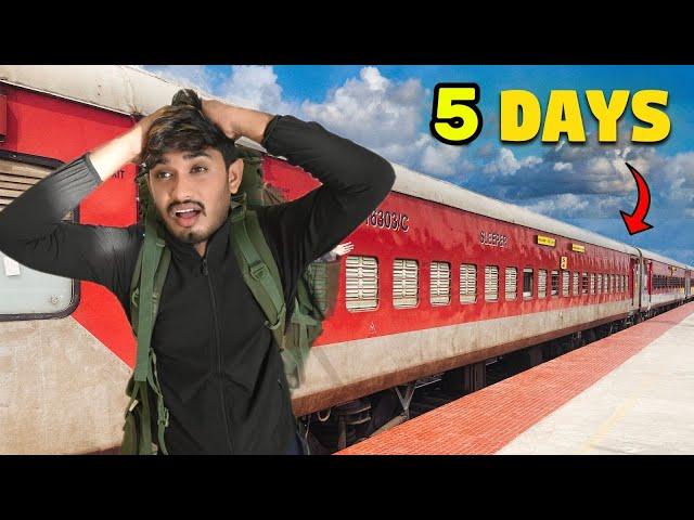 Spent 5 Days in General Coach of INDIA’S LONGEST TRAIN  but it's Gone WRONG85 HoursCHALLENGE