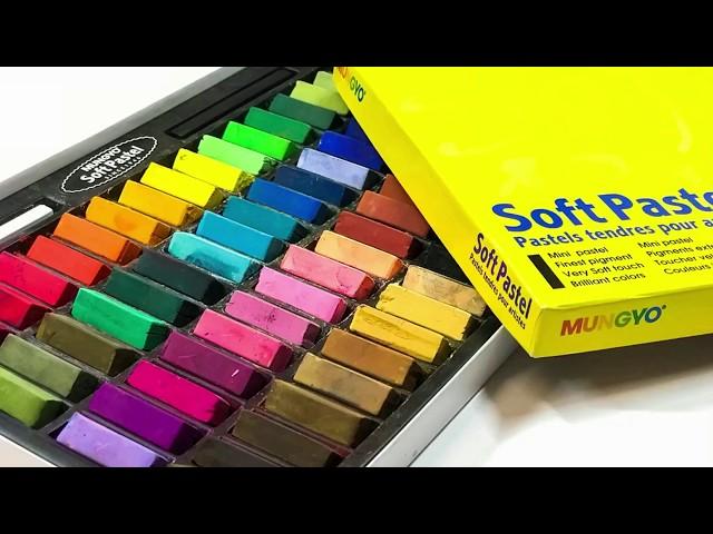 Mungyo Soft Pastel 64 set review and pastel demonstration