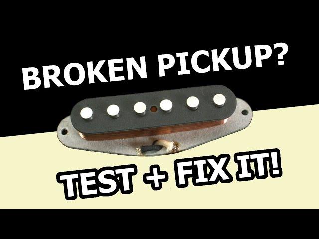 Broken Guitar Pickup DIAGNOSIS + REPAIR | Fender Style Single Coil Diagnosis + Repair Demonstration