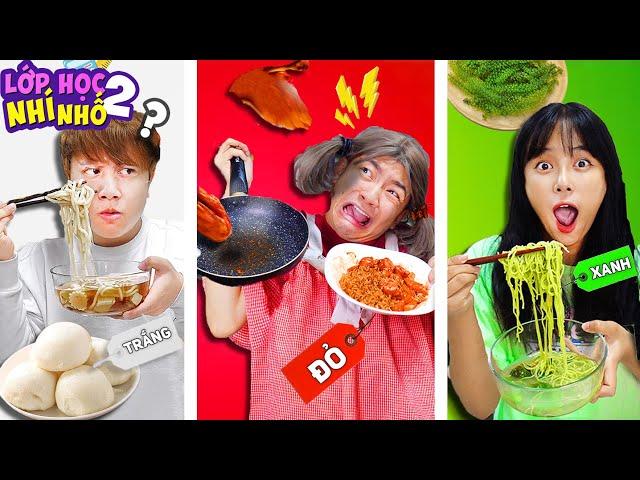 24H NẤU ĂN THEO MÀU! - XANH LANH CHANH BỊ ĐUỔI KHỎI NHÀ! Cooking Only ONE Color of Food for 24 Hours